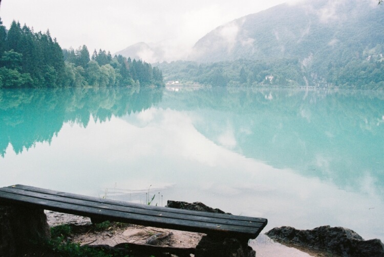 Where to go in Italy: real emerald lake Lago di Barcis in the north of country