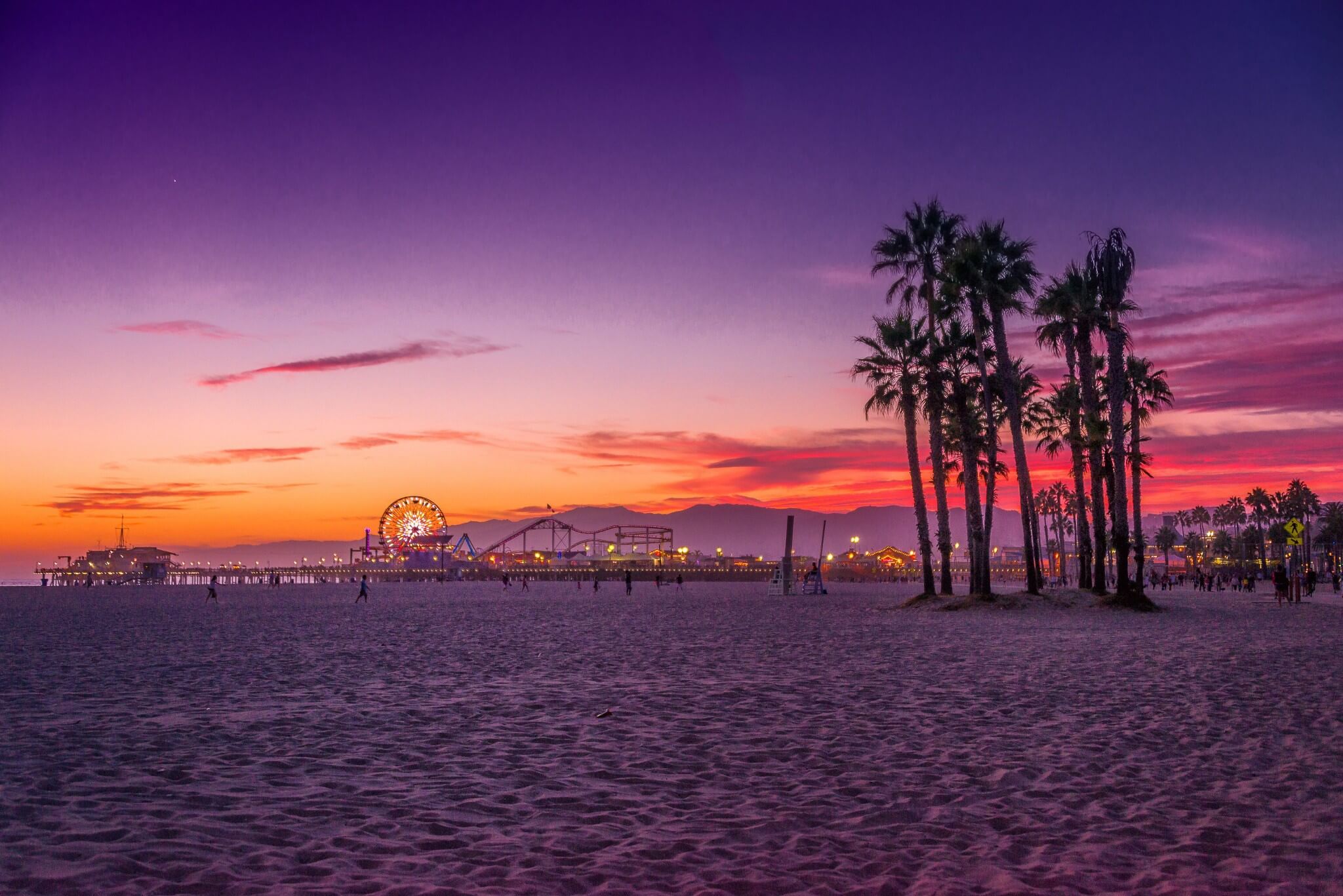 venice beach sunset